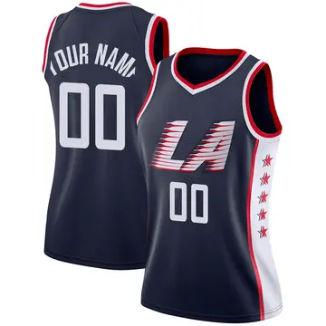 Los Angeles Clippers Custom 2018/19 Jersey - City Edition - Women's Swingman Navy