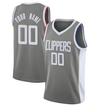 Los Angeles Clippers Custom 2020/21 Jersey - Earned Edition - Youth Swingman Gray