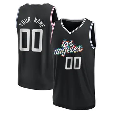 Los Angeles Clippers Custom 2022/23 City Edition Jersey - Men's Fast Break Black
