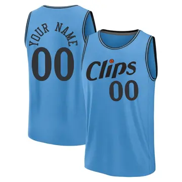 Los Angeles Clippers Custom Fanatics 2024/25 City Edition Jersey - Youth Fast Break Light Blue