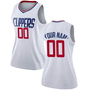 Los Angeles Clippers Custom Jersey - Association Edition - Women's Swingman White