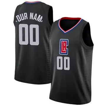 Los Angeles Clippers Custom Jersey - Statement Edition - Men's Swingman Black