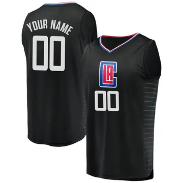 Los Angeles Clippers Custom Jersey - Statement Edition - Youth Fast Break Black