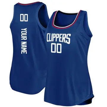 Los Angeles Clippers Custom Movement Tank Jersey - Icon Edition - Women's Fast Break Royal