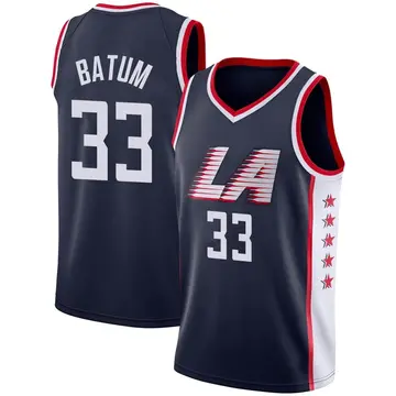 Los Angeles Clippers Nicolas Batum 2018/19 Jersey - City Edition - Youth Swingman Navy