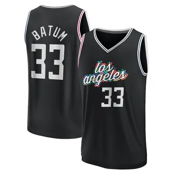Los Angeles Clippers Nicolas Batum 2022/23 City Edition Jersey - Men's Fast Break Black
