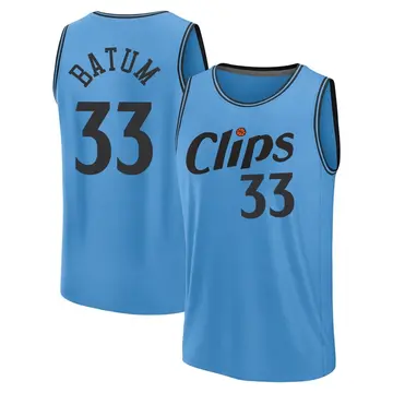 Los Angeles Clippers Nicolas Batum Fanatics 2024/25 City Edition Jersey - Men's Fast Break Light Blue