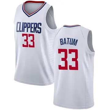 Los Angeles Clippers Nicolas Batum Jersey - Association Edition - Men's Swingman White