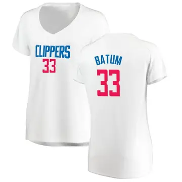 Los Angeles Clippers Nicolas Batum Jersey - Association Edition - Women's Fast Break White